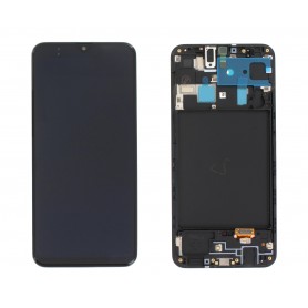 Display Samsung A20, A205, Negru, GH82-19571A (Service Pack)