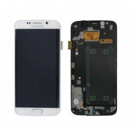 Display Samsung S6 Edge, G925, Alb, GH97-17162B (Service Pack)