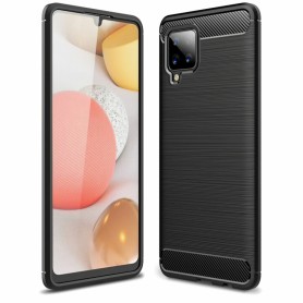 Husa TPU OEM Carbon Pentru Samsung Galaxy A42 5G, Neagra
