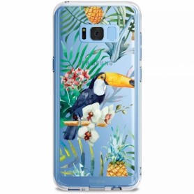 Husa Samsung Galaxy S8+ G955, Multicolor Transparenta Ringke Fusion Design Aloha Paradise